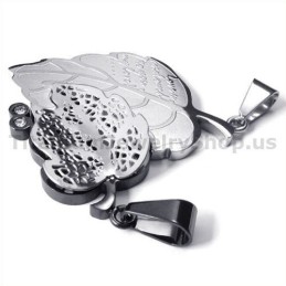 Pendentifs Love You En Titane Avec Chaînes Sans Diamants