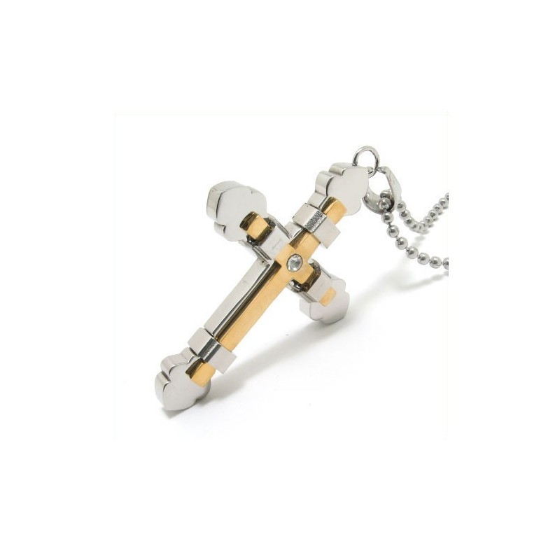 Collier Avec Pendentif Croix En Titane Pur Pour Homme (Neuf) Collier Avec Pendentif Croix En Titane Pur Pour Homme (Neuf)