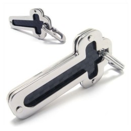 Collier Avec Pendentif Croix En Titane Pur Pour Homme (Neuf)