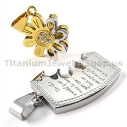 Pendentifs Gloden Titanium Lovers - Chaînes Gratuites