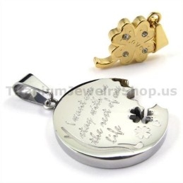 Pendentifs En Titane Gloden À Quatre Feuilles Pour Amoureux - Chaînes Gratuites