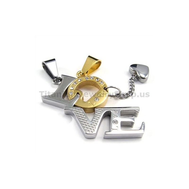 Pendentifs En Or Pour Amoureux Du Titane Avec Chaînes Sans Diamants Pendentifs En Or Pour Amoureux Du Titane Avec Chaînes Sans Diamants