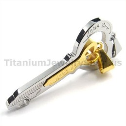 Pendentifs Clés Gloden Titanium Lovers - Chaînes Gratuites
