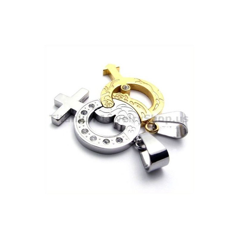 Pendentifs Gloden Pour Amoureux Du Titane Avec Chaînes Sans Diamants Pendentifs Gloden Pour Amoureux Du Titane Avec Chaînes Sans Diamants