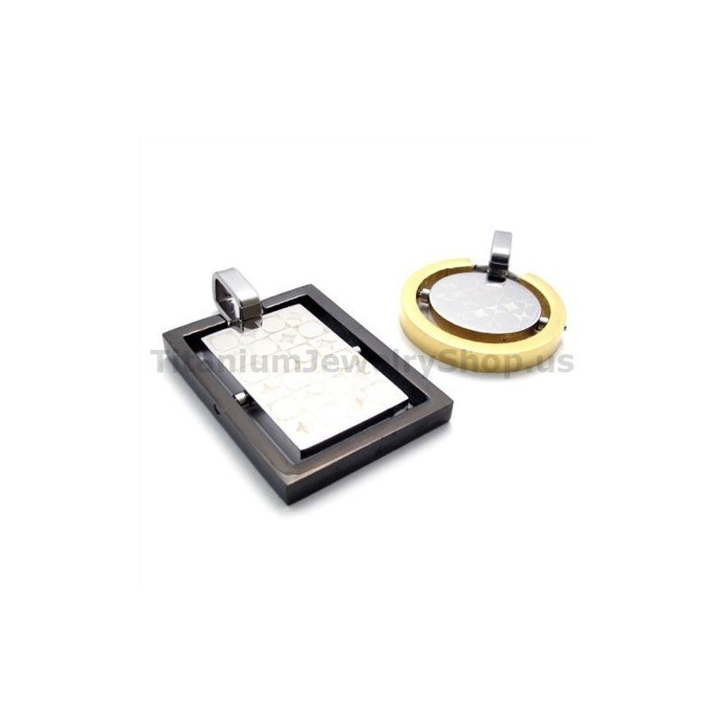 Pendentifs Amoureux En Titane Pour Elle Et Lui - Chaînes Gratuites Pendentifs Amoureux En Titane Pour Elle Et Lui - Chaînes Gratuites