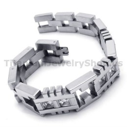 Bracelet En Titane Pour Homme Avec Diamants