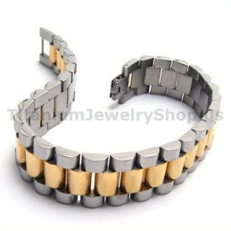 Bracelet En Titane Doré Pour Homme