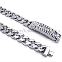 Bracelet En Titane Pour Homme Avec Diamants