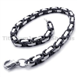 Bracelet En Titane Noir Pour Homme