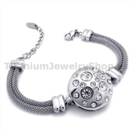 Bracelet En Titane Pour Femme Avec Diamants
