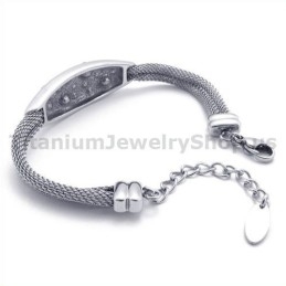 Bracelet En Titane Pour Femme Avec Diamants