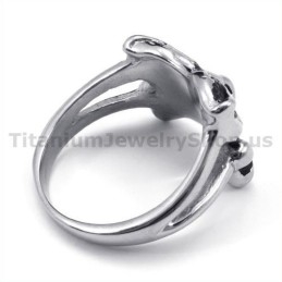 Bague Crâne En Titane