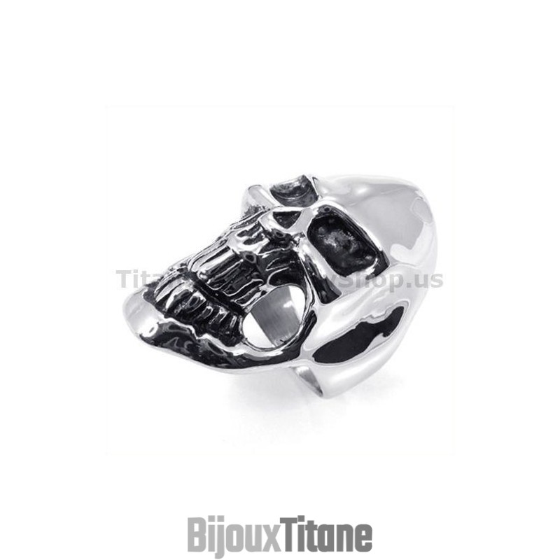 Bague Crâne En Titane