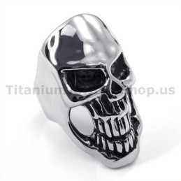 Bague Crâne En Titane