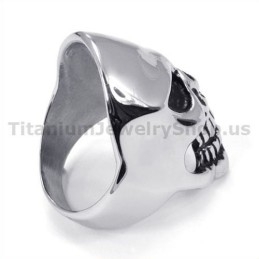 Bague Crâne En Titane