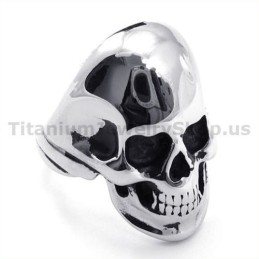 Bague Crâne En Titane