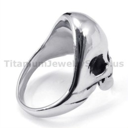 Bague Crâne En Titane