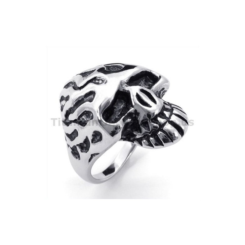 Bague Crâne En Titane Bague Crâne En Titane
