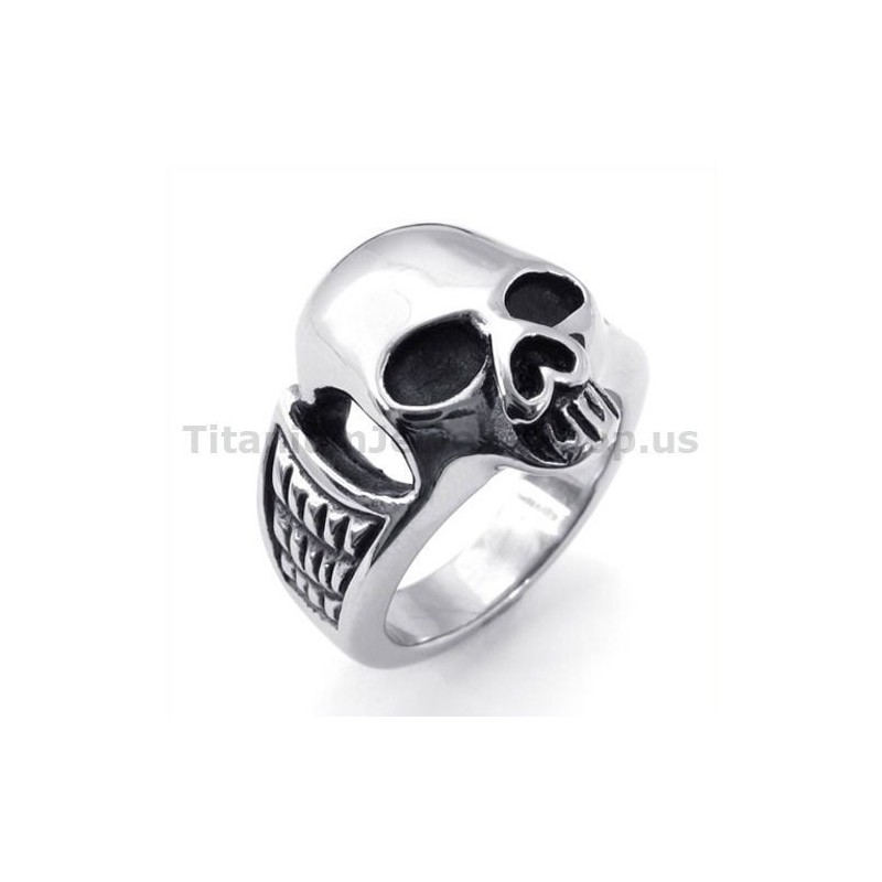 Bague Crâne En Titane Bague Crâne En Titane