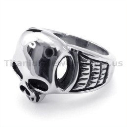 Bague Crâne En Titane