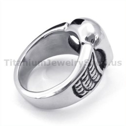 Bague Crâne En Titane