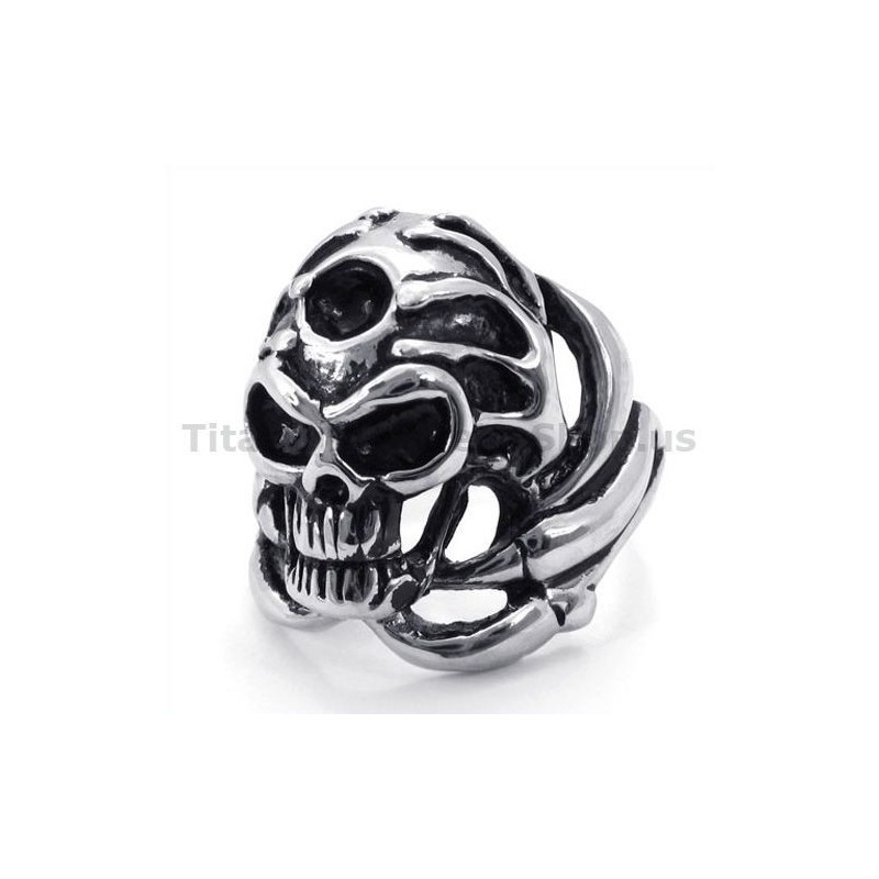 Bague Crâne En Titane Bague Crâne En Titane