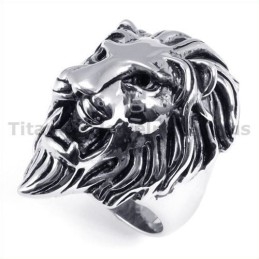 Bague Lion En Titane