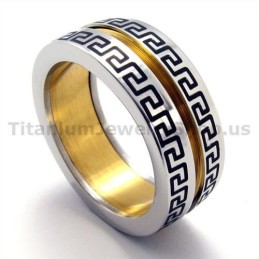 Bague En Titane Doré