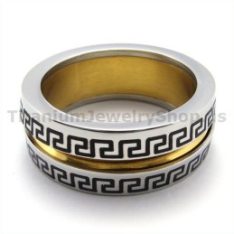 Bague En Titane Doré