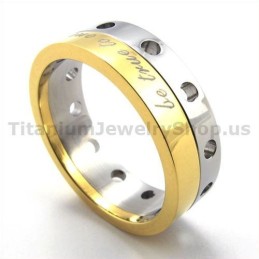 Bague En Titane Doré