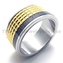 Bague En Titane Doré