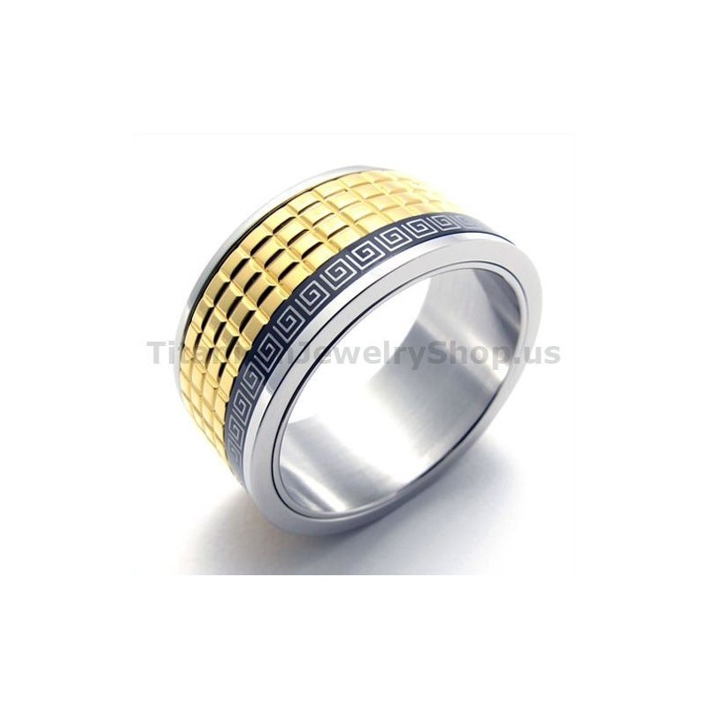 Bague En Titane Doré Bague En Titane Doré