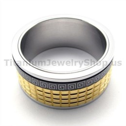 Bague En Titane Doré