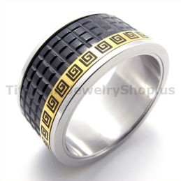 Bague En Titane Noir