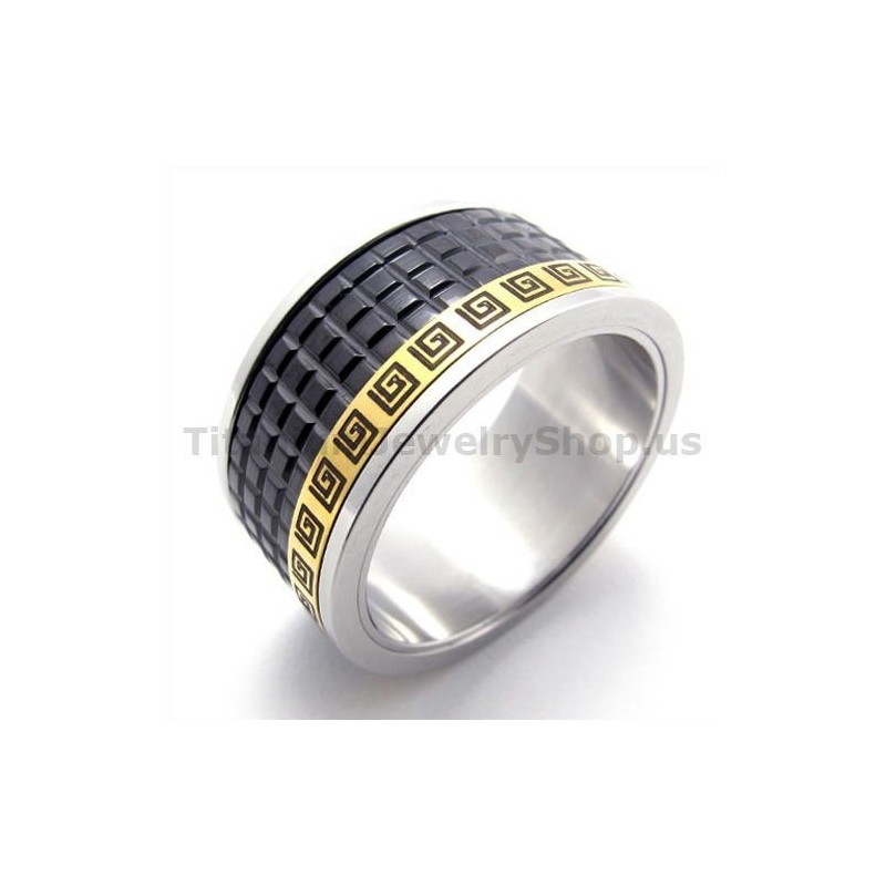 Bague En Titane Noir Bague En Titane Noir