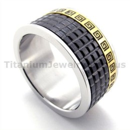 Bague En Titane Noir