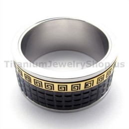 Bague En Titane Noir