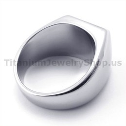 Bague En Titane Avec Zircon