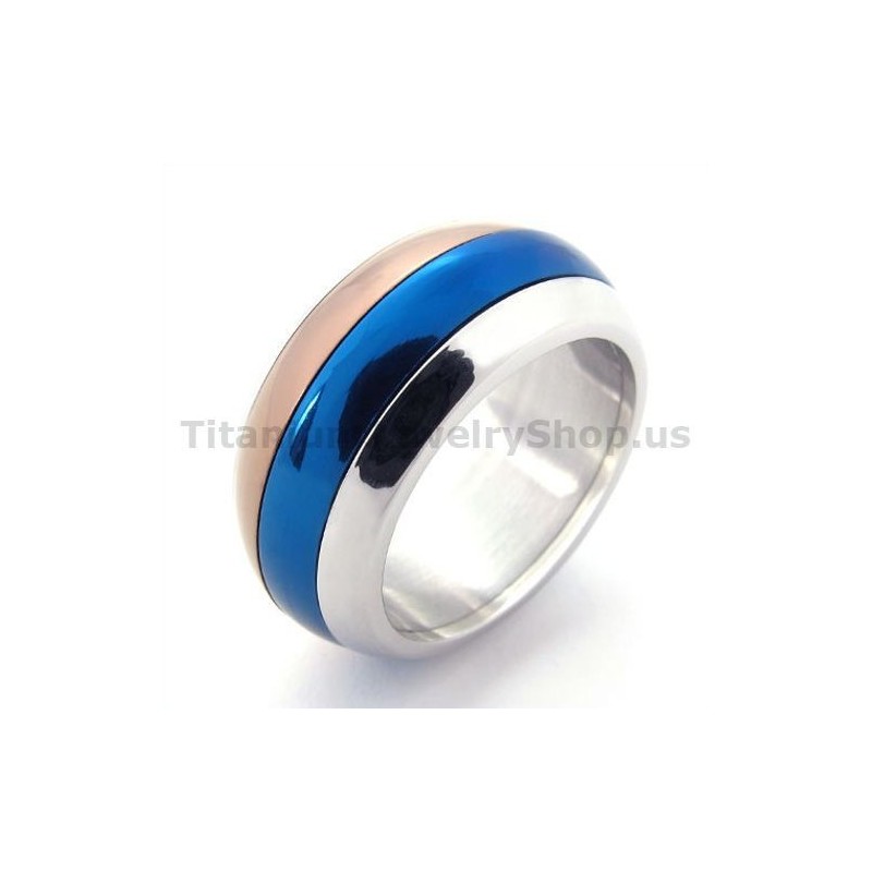 Bague En Titane Trois Couleurs Bague En Titane Trois Couleurs