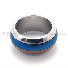 Bague En Titane Trois Couleurs