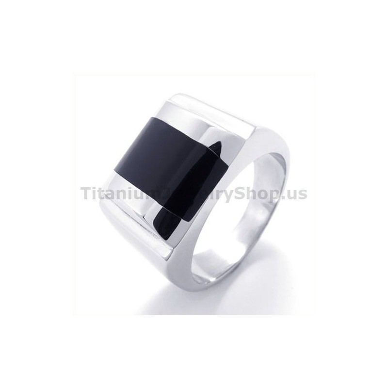 Bague En Titane Avec Zircon Bague En Titane Avec Zircon