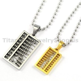 Pendentifs Abacus Titanium Lovers, Cadeaux De Saint-Valentin - Chaînes Gratuites