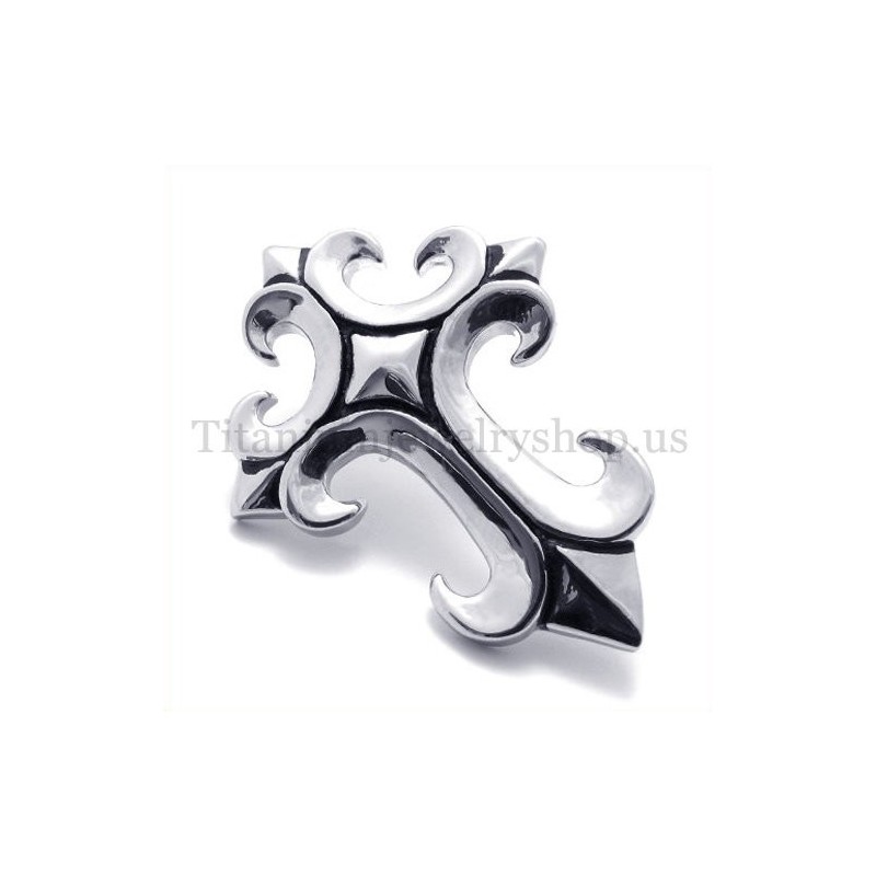 Pendentif Croix En Titane Pur Avec Ancre Pour Homme Pendentif Croix En Titane Pur Avec Ancre Pour Homme
