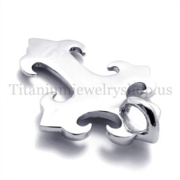 Pendentif Croix En Titane Pur Avec Ancre Pour Homme