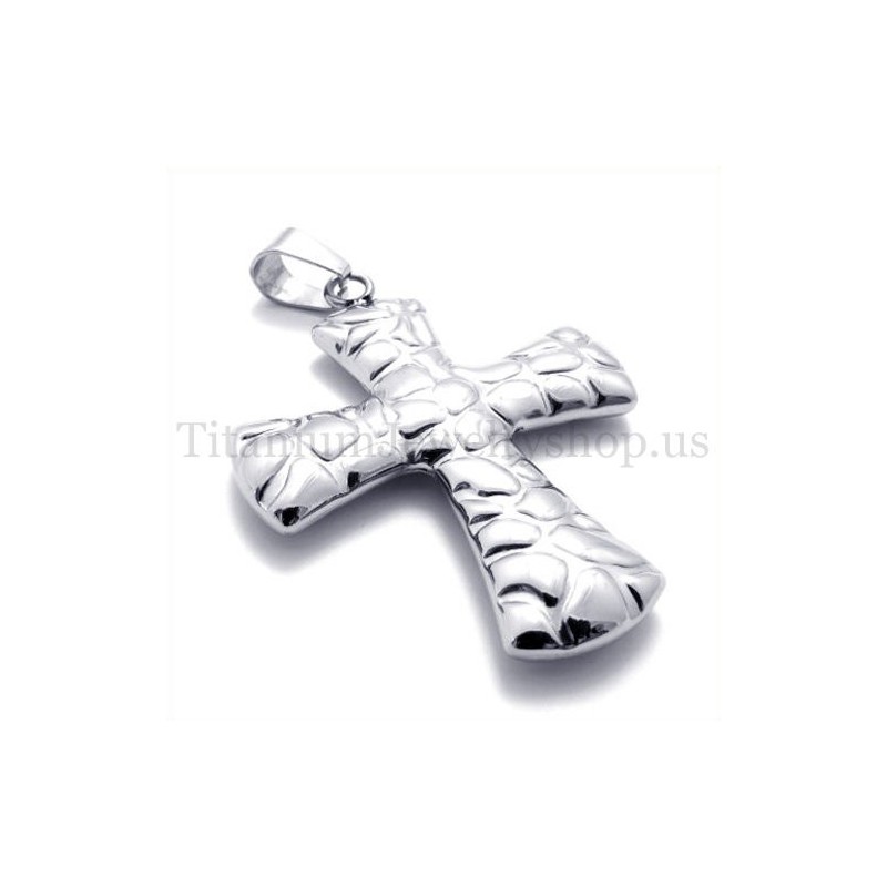 Pendentif Croix En Titane À Motif Pavé Tendance Pendentif Croix En Titane À Motif Pavé Tendance