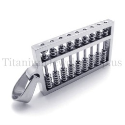 Pendentif En Titane Et Argent Abacus