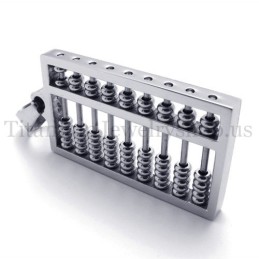 Pendentif En Titane Et Argent Abacus