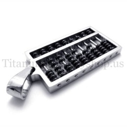 Pendentif En Titane Black Abacus