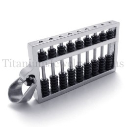 Pendentif En Titane Black Abacus