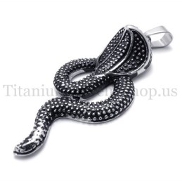 Pendentif En Titane Black King Cobra